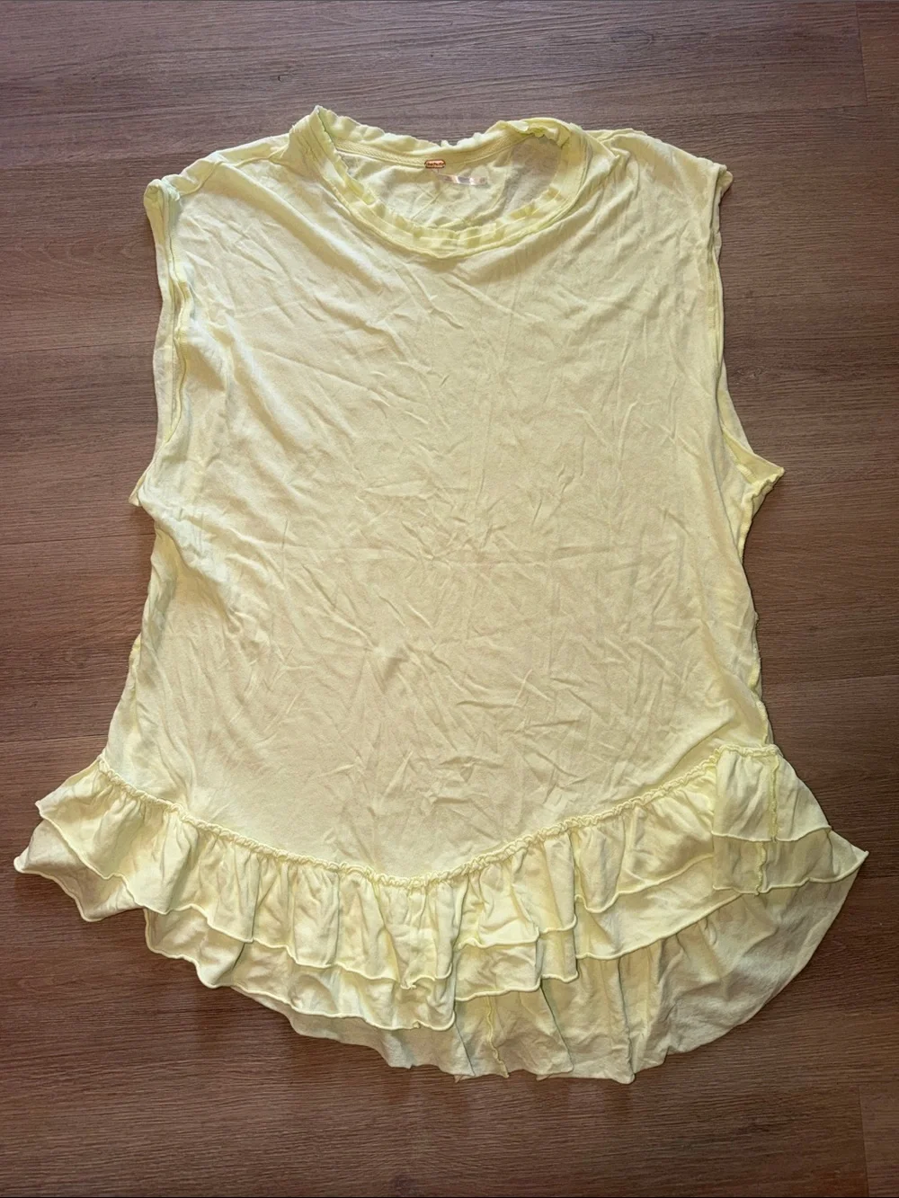 Free People Better Yet Tunic Bright Yellow Large